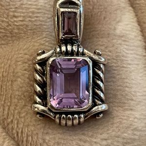 Beautiful Amethyst Sterling Silver Pendant